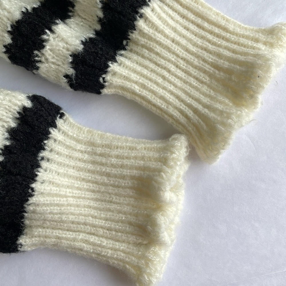 Loft Striped Shoulder Ruffle Sweater - Picture 6 of 9